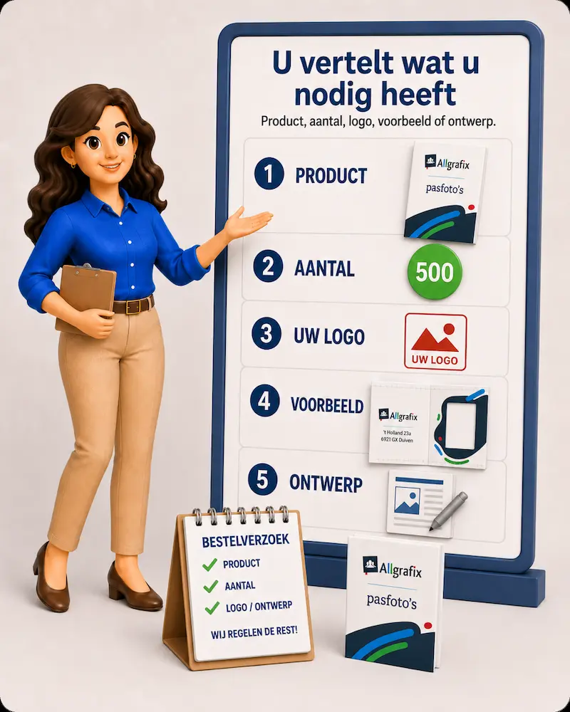 u vertelt allgrafix wat u nodig heeft